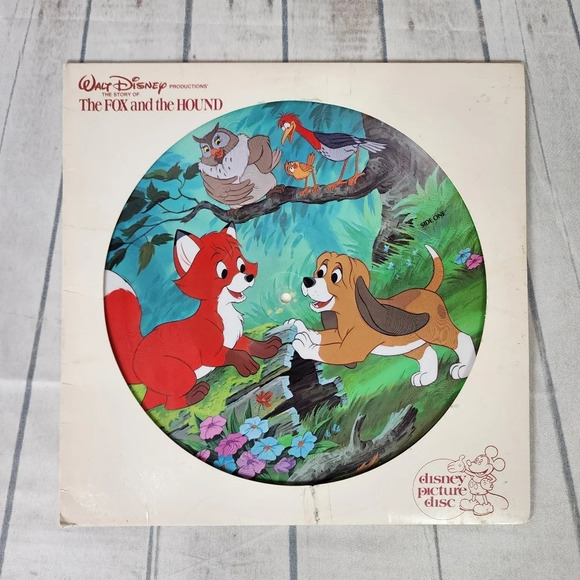 Vintage 1981 Walt Disney The Fox and the Hound Pictire Disc Vinyl Record - Picture 2 of 15
